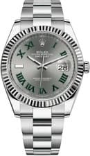 Rolex Datejust 41, 126334, Steel & White Gold, Slate 'Wimbledon' Dial, Oyster...