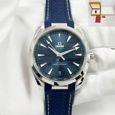 Omega Seamaster Aqua Terra 220.12.41.21.03.001 41MM Blue Stainless Steel Box Pap