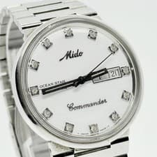 MIDO Watch Commander Ocean Star 9855591 8269 White Dial Automatic Men's Working