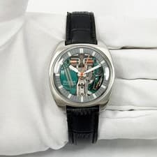 Bulova Accutron Spaceview 214 770 38MM Skeleton Stainless Steel