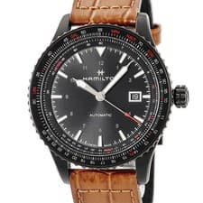 Hamilton HAMILTON Khaki Aiation Conerter H76625530 Black PD Rotating Bezel