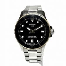 Tissot Seastar Diver Watch Quartz T120210A Mens 35mm 9.8mm wrist 17cm