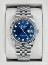 NEW 2026 Rolex Datejust 36mm 126234 Stainless Steel Jubilee Blue Diamond Dial