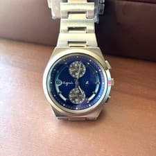 agnes b. Chronograph Blue Wristwatch 7T94-0AX0
