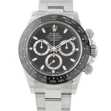 Rolex Cosmograph Daytona Black Dial Steel Watch 116500LN