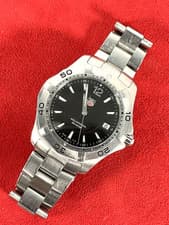 TAG Heuer Aquaracer WAF1110 Men’s 39mm Stainless Steel Quartz Watch – Black Dial