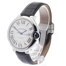 CARTIER BALLON BLEU W69016Z4 42mm SS Silver Dial Automatic Date #C218