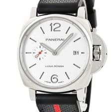 PANERAI Luminor Due Luna Rossa PAM01381 Men's Automatic 42mm White Watch #HD299