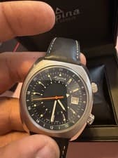 Alpina Startimer Pilot Heritage Steel Blue Dial Automatic Men Watch AL-555N4H6