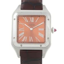 Cartier Santos-Dumont XL Copper Dial Platinum Watch WGSA0113 wgsa0113