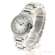 CARTIER BALLON BLEU SM 28mm SS Quartz Silver Dial Watch #C060