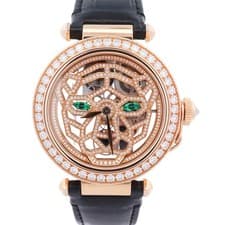 Cartier Panthere 41mm Skeleton Panthere Dial Watch Ref# HPI01359