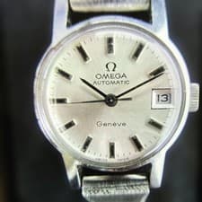 Omega Geneve Automatic Watch Silver Dial Date Used From Japan