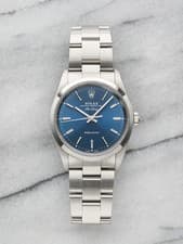 1999 Rolex Air-King 14000 Stainless Steel Blue Sunburst Dial Automatic 34mm