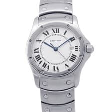 CARTIER Santos Cougar MM 29mm Stainless Steel White Dial W20027K1