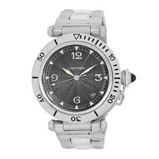 CARTIER Stainless Steel 38mm Pasha de Cartier Seatimer W3106255 Box Warranty