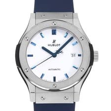 HUBLOT Classic Fusion Titanium White Shiny Blue Japan Exclusive 542.NX.2210....