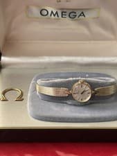 Omega, Vintage, 14K, Ladies Yellow Gold Watch, Working, In Original Box and pkg