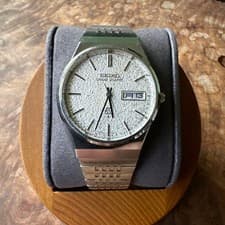 Seiko Grand Quartz Watch 9943-8020 Twin Diamond Dust Dial Vintage