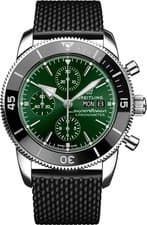 Breitling Superocean Heritage A13313121L1S1 44mm Green Dial Chrono Mens Watch