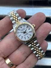 Rolex Ladies Datejust 26mm 69173 Box & Papers Jubilee Two-tone Bracelet