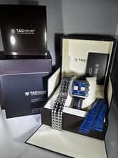 Preowned Tag Heuer Monaco Steve McQueen Chrono 38mm Ref CW2113 Bracelet & Straps