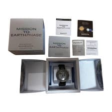 Unused Omega Swatch MoonSwatch Mission to Earthphase SO33M102 Bioceramic Auth JP