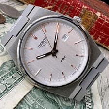 TISSOT Men s Wristwatch Silver Quartz Vintage