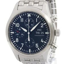 IWC Pilot Watch Chronograph Steel Automatic Watch IW371704 Polished BF588732