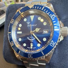 Squale 1545 20 Atmos Y1545 Blue Dial & Bezel Swiss Automatic Dive Watch