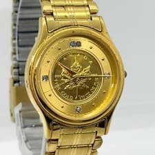 Elgin Watch Coin 95100852 SK-147-C Gold Quartz Unisex Working Auth Rare