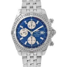 Breitling Chronomat A156C45PA 43.7mm SS Blue Dial Automatic Chronograph #KN461