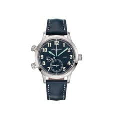 Patek Philippe Calatrava 7234G-001 'Pilot' Travel Time White Gold Blue Dial