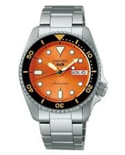 SEIKO 5 Sports SBSA231 Orange Automatic Mechanical Diver Men's Watch New in Box