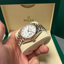 Rolex Datejust 36mm Silver Dial Two-Tone Watch with Box & Warranty