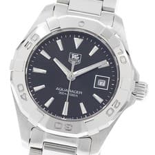 TAG HEUER Aquaracer WAY1410 Date black Dial Quartz Ladies Watch_948607