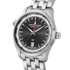 HAMILTON Jazzmaster GMT H32695131 Black Auto Stainless Men's Watch New in Box