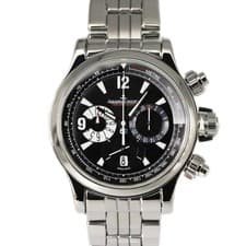 Jaeger lecoultre Master Compressor Chronograph 41.5mm SS Black Dial #KN215