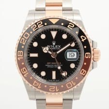 Rolex GMT Master II 126711CHNR PG×SS PG×SS AT black dial oyster bracelet