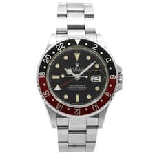 Rolex Watch GMT-Master II Coke Fat Lady 16760 - Inventory 8679 Stainless Steel