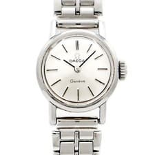 Omega Seamaster Ladies SS Watch Cal.483 Silver Manual Winding Used