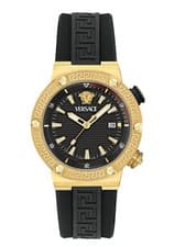Versace Greca Logo Quartz Black Dial Men Watch VE8G00324