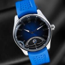 H.Moser & Cie. Pioneer Retrograde Seconds NEW 2026 Midnight Blue Fume Watch