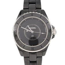 Authentic Chanel J12 Phantom 1.3" Ceramic H6346 Ceramic Quartz #270-004-291-5598