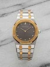 Audemars Piguet Royal Oak 56303SA Two-Tone Grey Diamond Dial 33mm Quartz