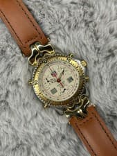 Men’s 39mm TAG Heuer S/EL CG1123-0 Ayrton Senna Leather Strap SEL