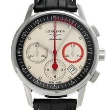 Longines Heritage Column Wheel Chronograph L4.754.4.72.4 Men's Ivory WATCH