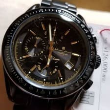 Full black, production model with central chronograph function. #QY3O2T