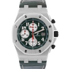 PAPERS Audemars Piguet Royal Oak Offshore MONTE NAPOLEONE GREEN 42mm 26075ST LTD