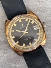 OMEGA Watch Seamaster Cosmic 166.022 1969 model Gold & Black Automatic w/Box